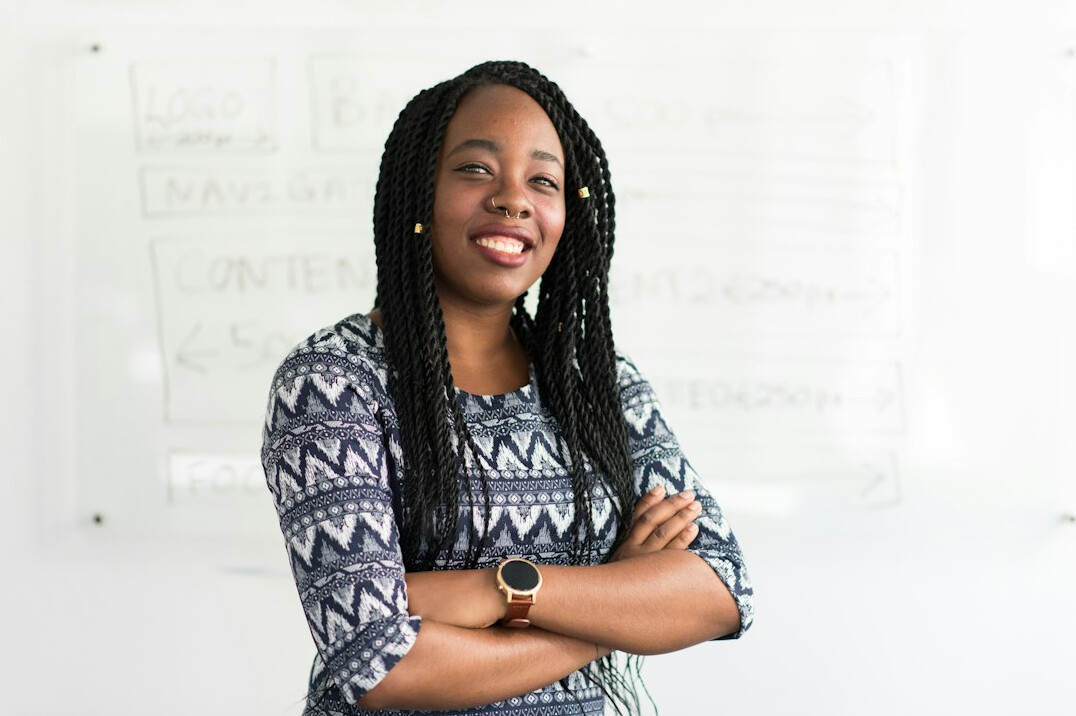 successful young professional smiling