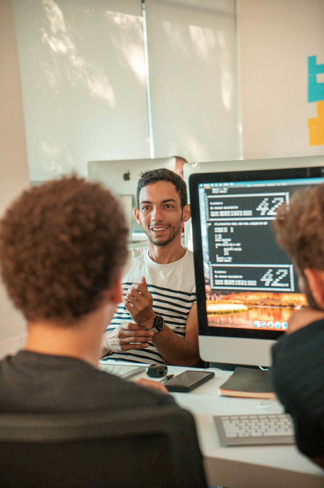 croatian coding students in class